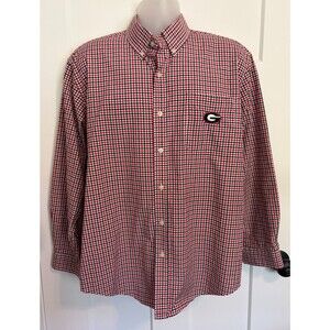 CAMPUS SPECIALTIES Mens SHIRT Long Sleeve RED Black GEORGIA BULLDOGS Size L